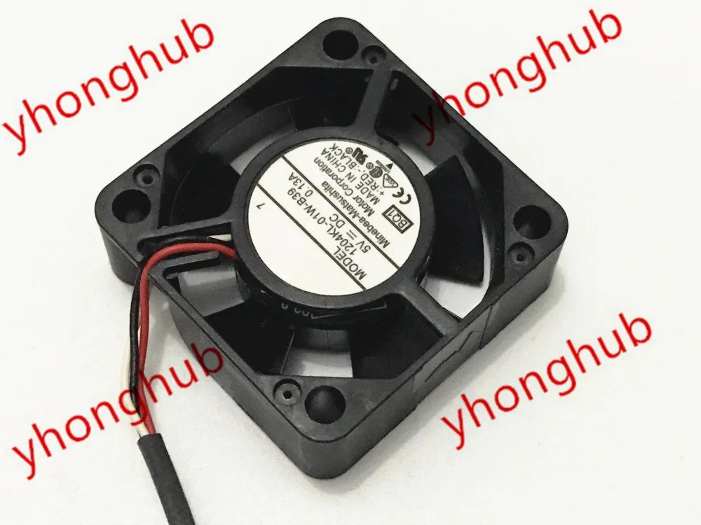 NMB MAT 1204KL 01W B39 BQ1 DC 5V 0.13A 3 провода 30x30x10 мм Сервер вентилятор охлаждения|square fan|server fandc