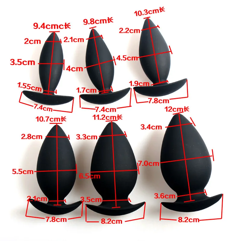 6 size choose silicone super big anal plugs tail Fisting dilator prostata massage huge butt plug sex toys for couples | Красота и