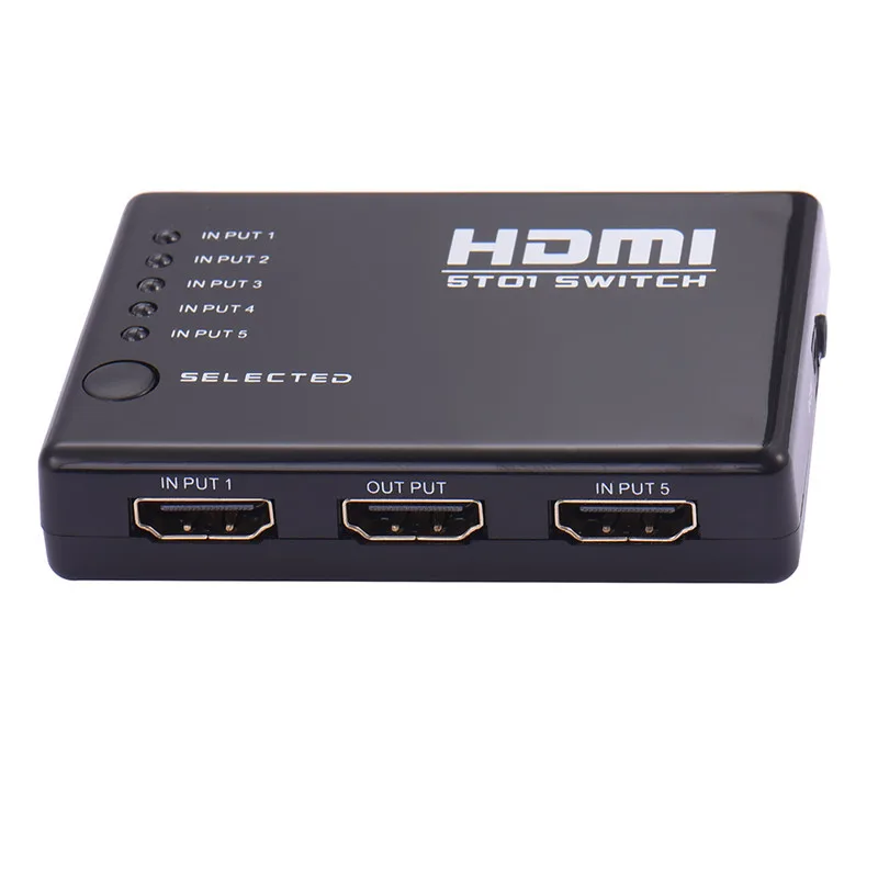 Коммутатор HDMI 5 в 1 переключатель х1 входов выход порт для HDTV 100P видео с