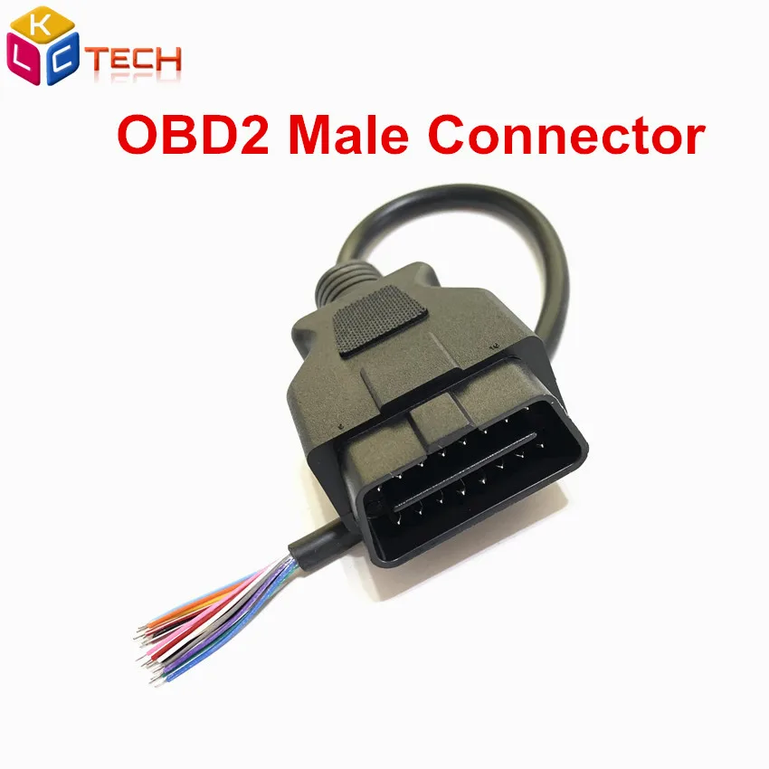 OBD2 Мужской кабель 16Pin Женский удлинитель открывающийся автомобильный