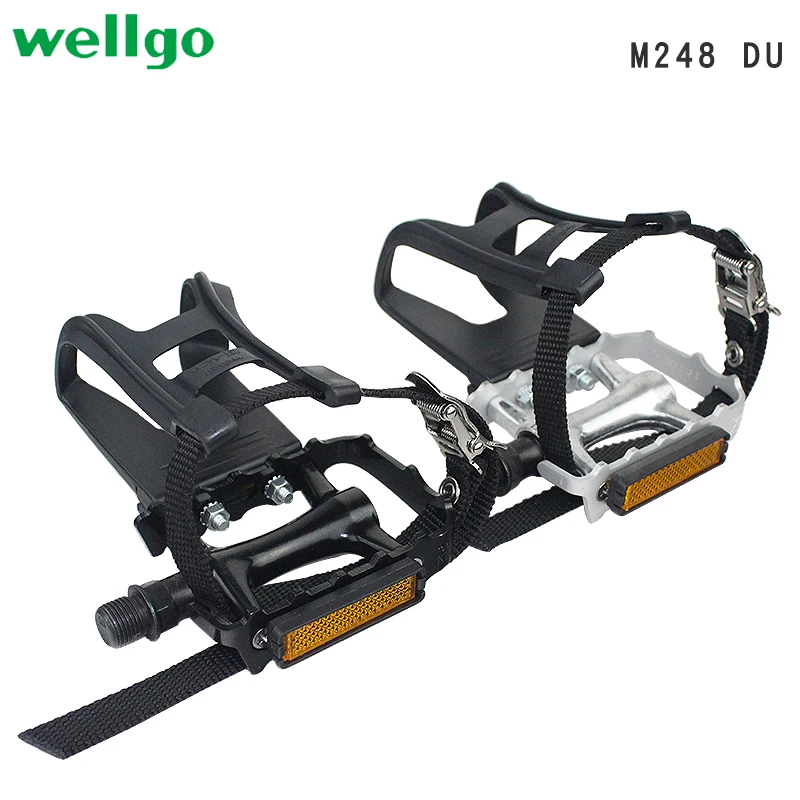 Велотренажеры WELLGO M248DU для горного велосипеда, педаль из алюминиевого сплава с подшипником Peilin, велосипедные части