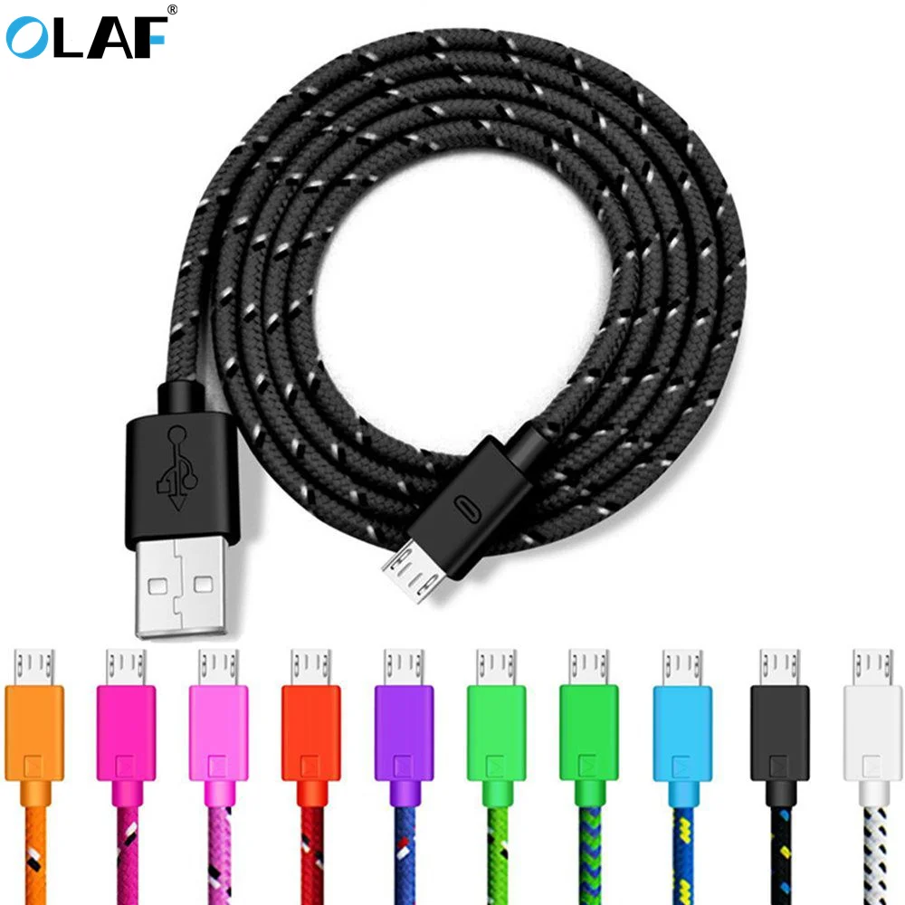 1 м 2 3 USB кабель в нейлоновой оплетке Micro для быстрой зарядки Samsung S7 Xiaomi LG планшета