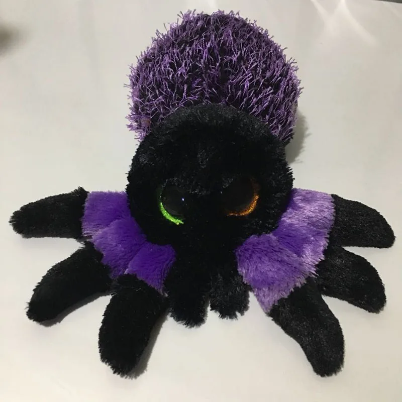 TY Beanie Boos 6" 15см Плюшевый паук Кроули из коллекции регулярных заполненных игрушек с большими глазами, мягкая кукла, милые дети.