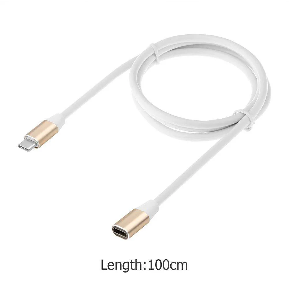 1 м USB 3 Type-C Удлинительный зарядный кабель USB-C Кабель с разъемом Папа-мама