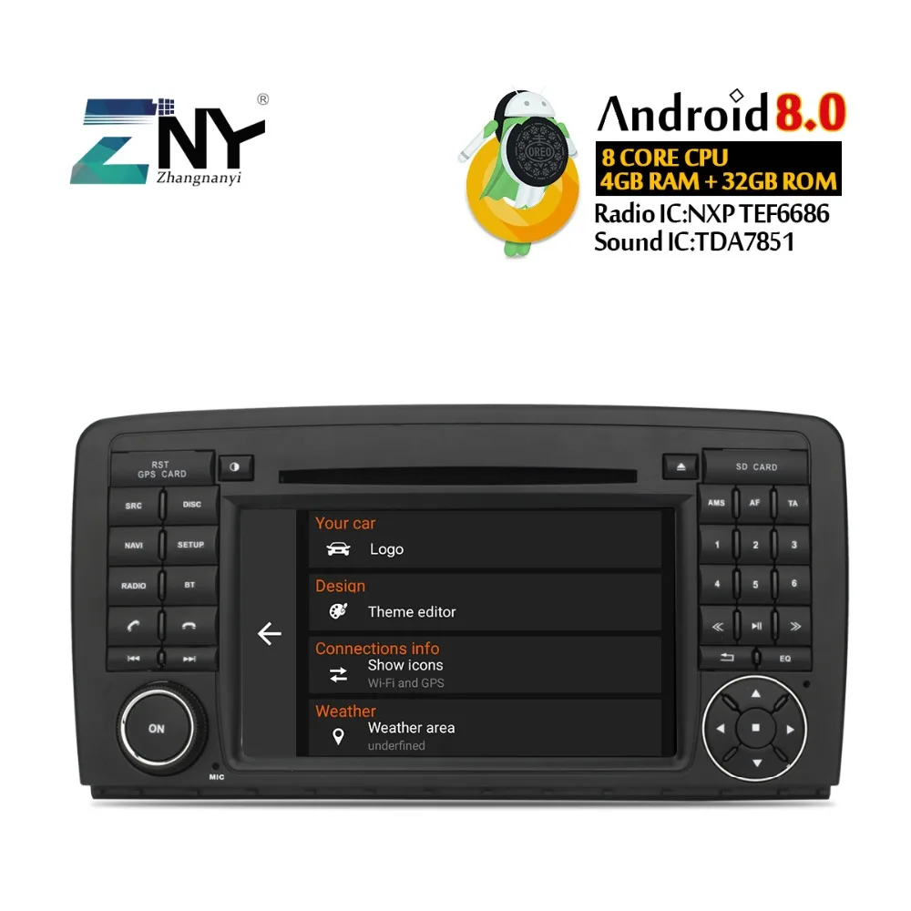 7 "ips android-автомобильный DVD gps для Benz R Class W251 R280 R300 R320 R350 R500 автомобильное стерео