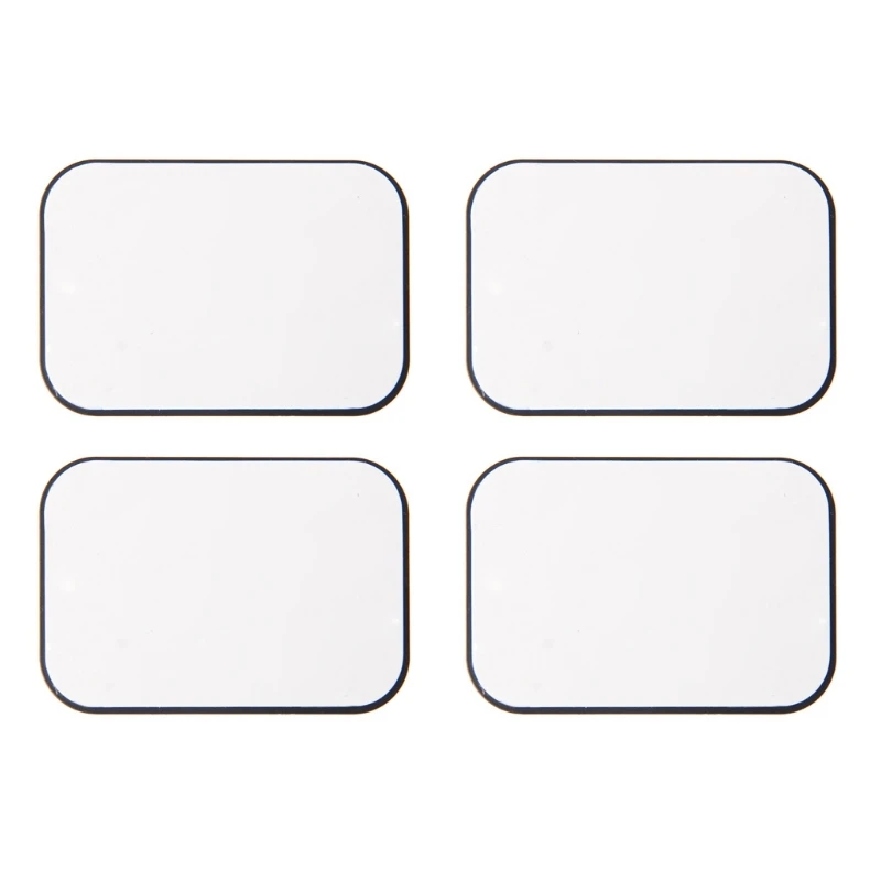 

4Pcs Replacement Metal Rectangular Magnetic Plate Sticker For Phone Mount Holder