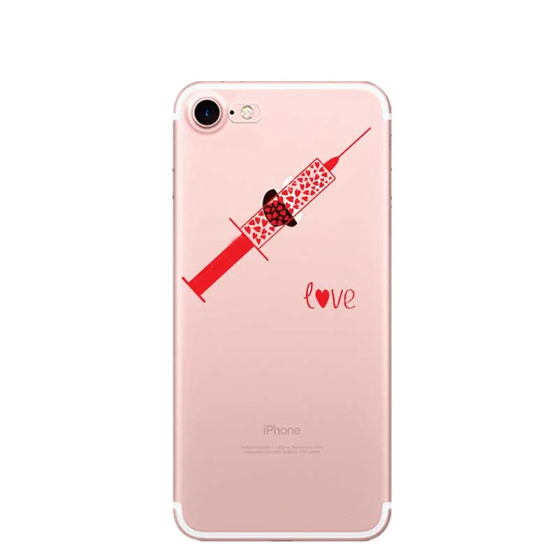 Испания милый мультфильм медицины медсестра Доктор чехол для iPhone X SE 5 5S 6 S Plus 7 8