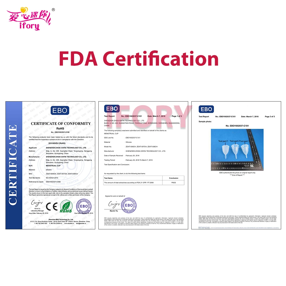 Женская менструальная чаша Ifory из мягкого силикона многоразовая для женщин