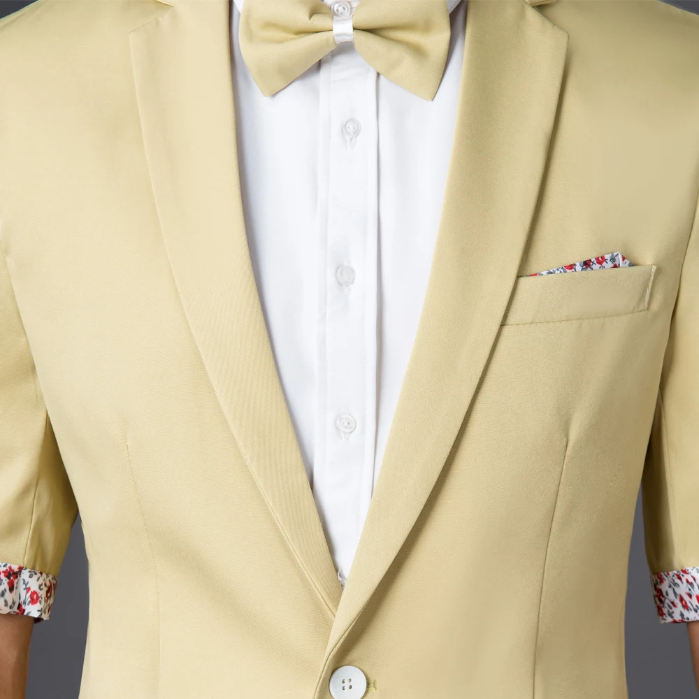 Мужские костюмы для фотосъемки корейский Повседневный костюм с коротким рукавом