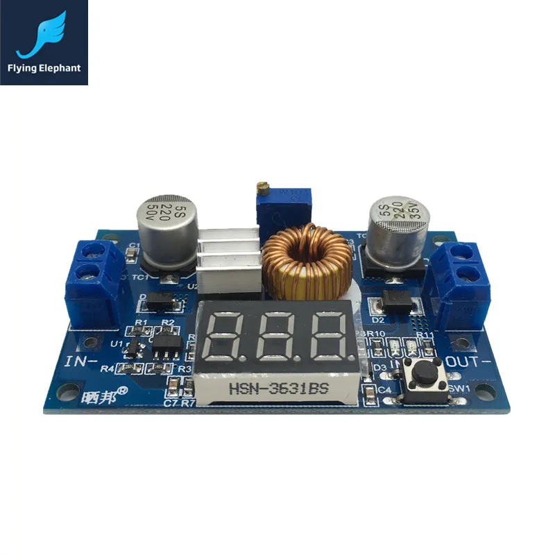 5А 75 Вт DC ADJ. Понижающий модуль питания + Вольтметр дисплей Калибровка в 4 0 38 в/выход