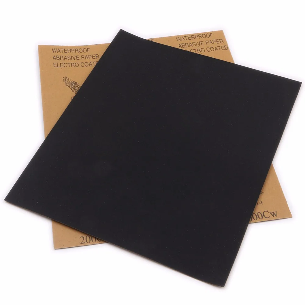 Водонепроницаемая наждачная бумага карбид кремния 20 листов Влажная и сухая