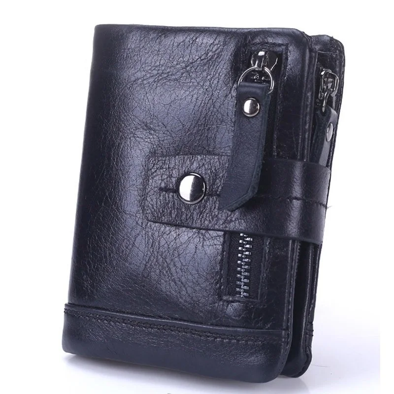 Новинка 2019 мужские кошельки из натуральной кожи Повседневный Кошелек для монет