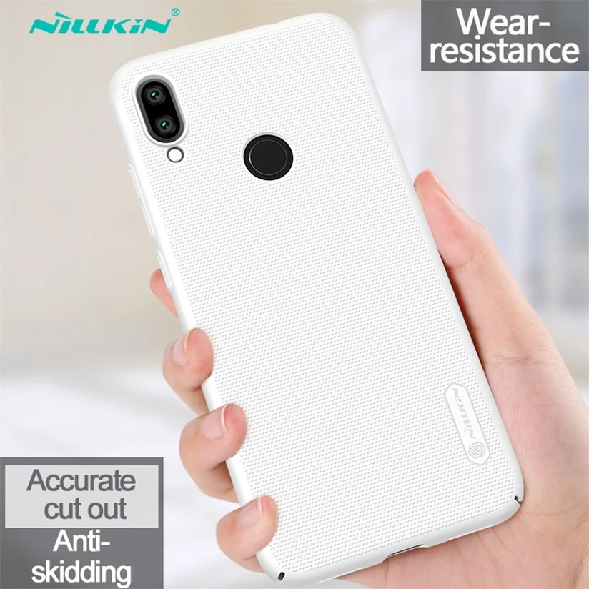 White Для Xiaomi Redmi Note 7 Чехол Redmi Note 7S чехол NILLKIN матовый щит PC твердый пластиковый чехол на заднюю панель для Xiaomi Redmi Note7 Pro - Цвет: White
