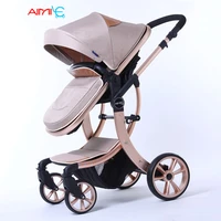 baby stroller high landscape light can sit reclining folding shock two way baby newborn child stroller