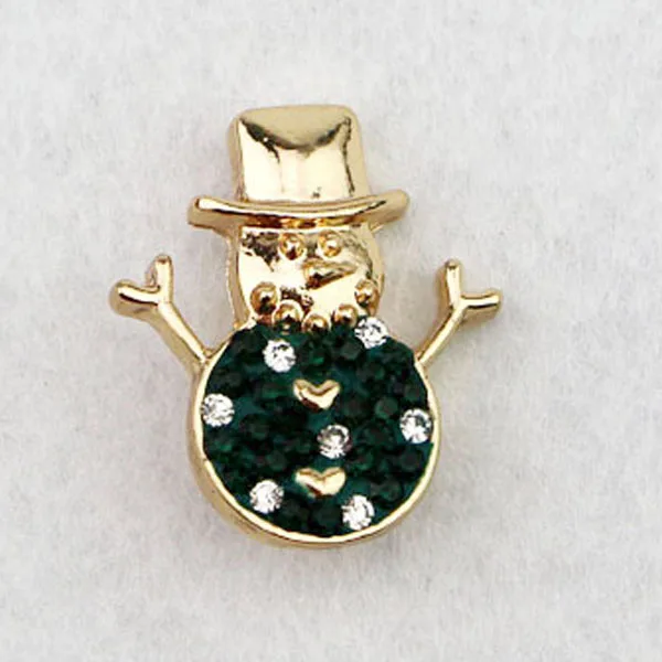 

3colors New Interchangeable Accessory With Crystal Christmas Snowman Ginger Snap Buttons 20mm Fit Button Snaps Bracelet Jewelry