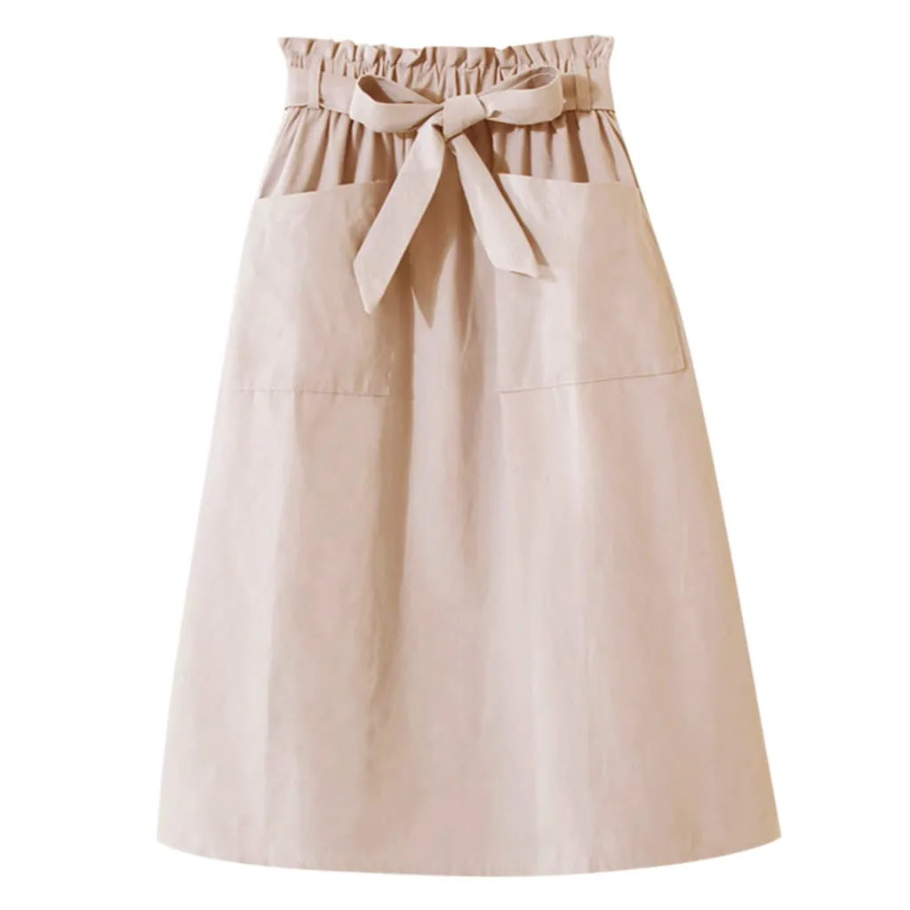 Винтажные удобные летние юбки женские Женская плиссированная юбка миди женская