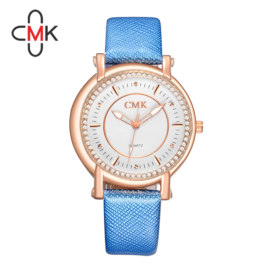 2016 Горячей Продажи Женщин Смотреть Люксовый Бренд CMK Горный Хрусталь Женщины