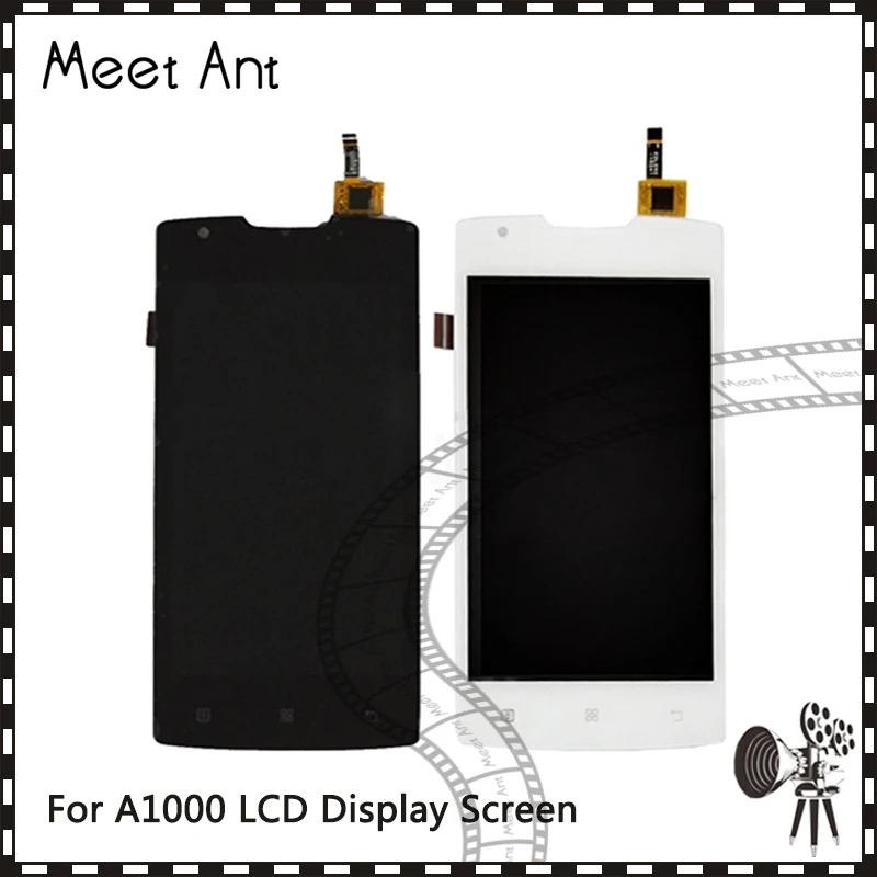 

10pcs/lot high quality 4.0'' For Lenovo A1000 LCD Display Screen With Touch Screen Digitizer Assembly