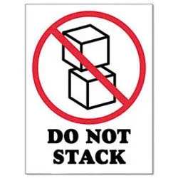 500pcs/lot 9x12cm DO NOT STACK self-adhesive shipping label sticker, Item No.DN28