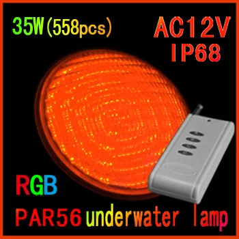 Новейшие светодиодные RGB бассейн 35 Вт (558 шт.) 12v подводные фонари с контроллером