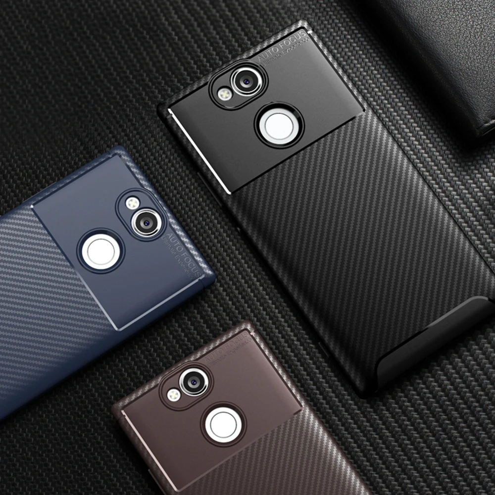 Чехол для Sony Xperia XA2 деловой Ультратонкий Мягкий Силиконовый ТПУ чехол накладка Plus