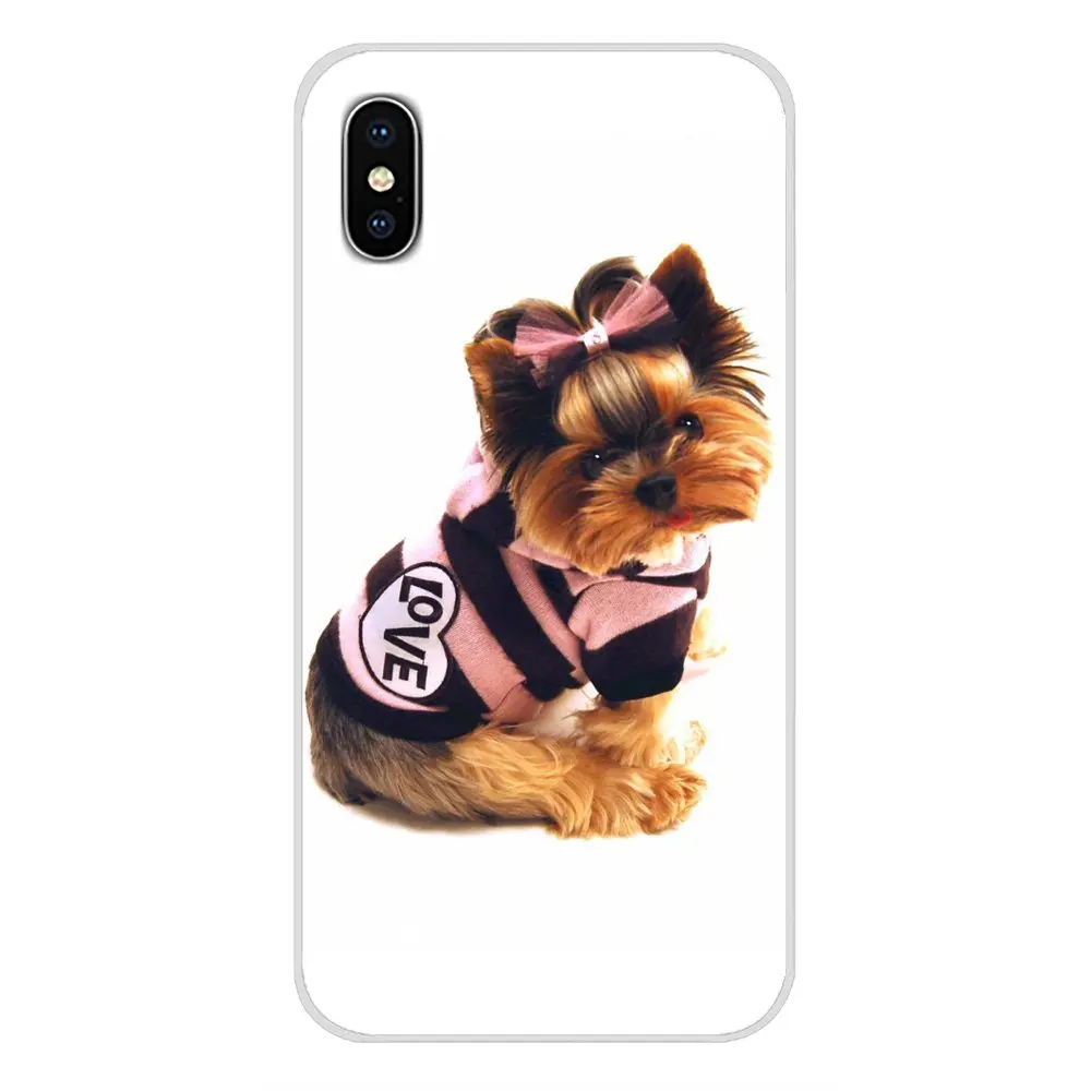 Прозрачные мягкие чехлы Йоркширский терьер щенок собака для Samsung Galaxy S3 S4 S5 Mini S6 S7