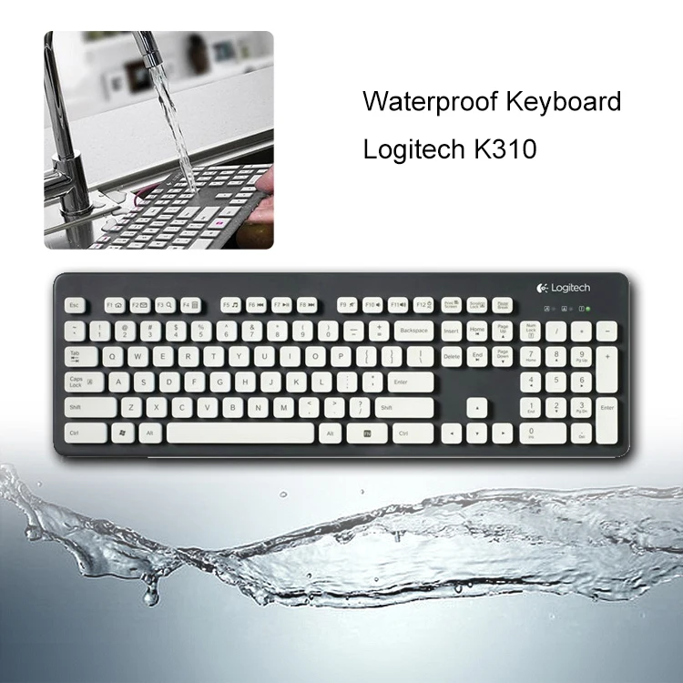 Logitech K310 моющаяся Водонепроницаемая Проводная usb-клавиатура для ноутбука