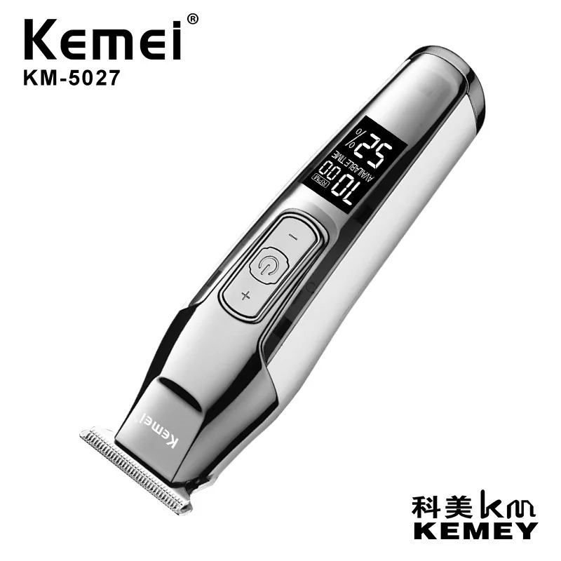 

KM-5027 Rechargeable Clipper Professional Hair Trimmer Men Electric Shaver Cutter Hair Cutting Machine Haircut 110V-240V