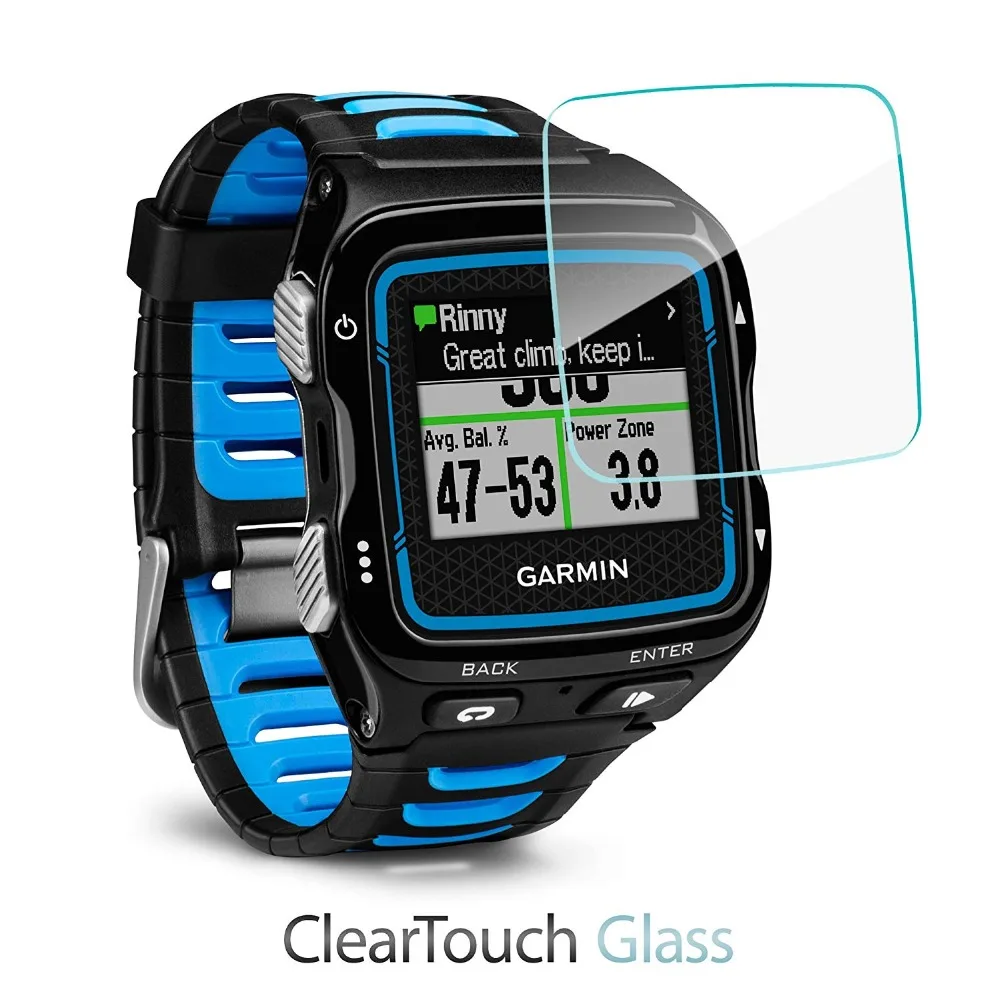 vskey 100pcs smart watch screen protector for garmin forerunner 920xt anti scratch tempered glass protective film free global shipping