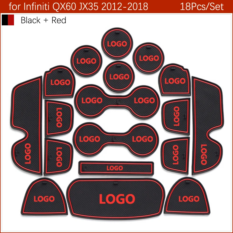 Противоскользящие резиновые коврики слот для ворот коврик Infiniti QX60 JX35 2012 2013 2014 2015