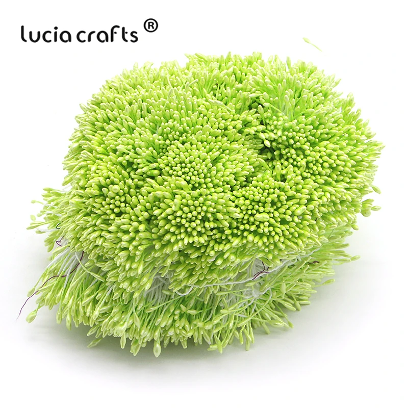 Lucia crafts 576 шт 1 мм разноцветный цветок тычинки цветочные украшения торта Двойные головки DIY материалы ручной работы C1301