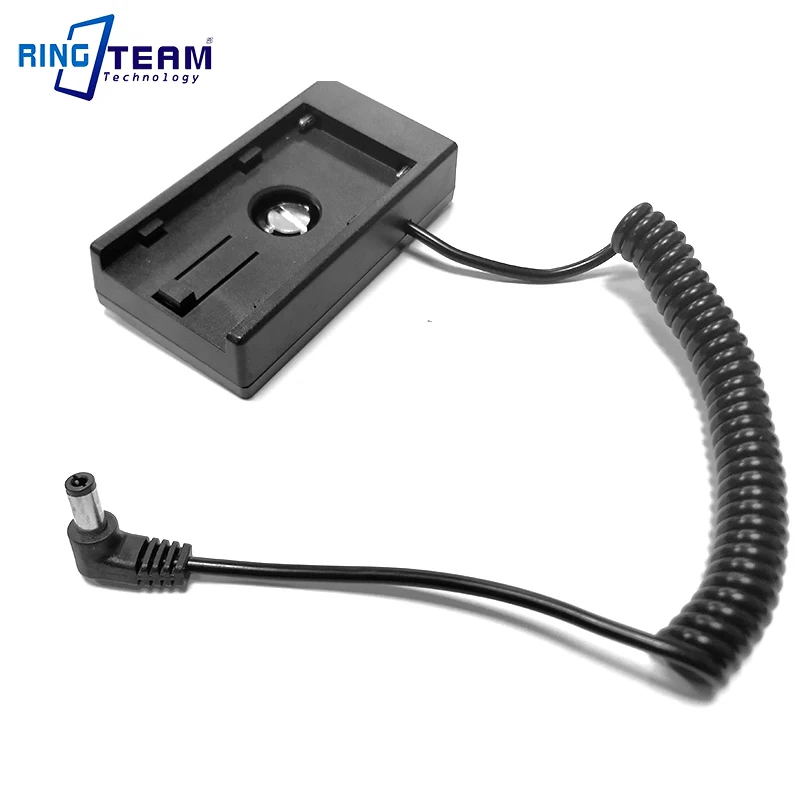 7.2V / 12V NPF Serial Battery Base Holder Mount Adapter Plate Built-in a Coiled DC Cable for Digital Cameras Lights Monitors ... |