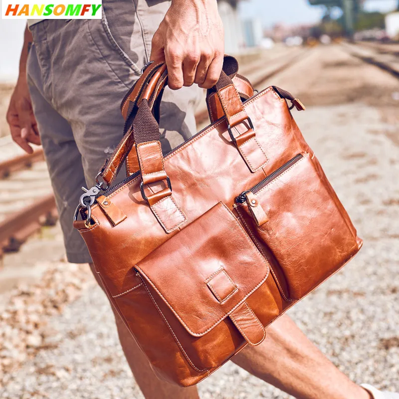 

Мужская сумка 15 "портфель для ноутбука сумки через плечо бизнес 100% натуральная кожа британский стиль