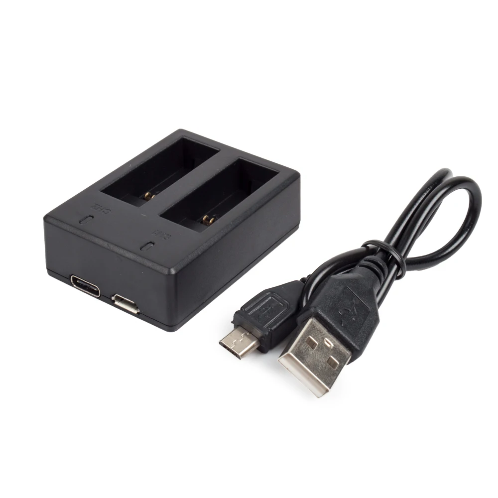 Зарядное устройство для аккумулятора с двумя портами GoPro Hero 5 HERO5 черная камера USB