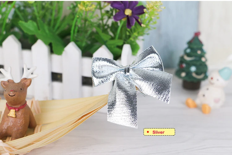12 шт. классические с милым бантом для украшения елки рождественские дома Navidad