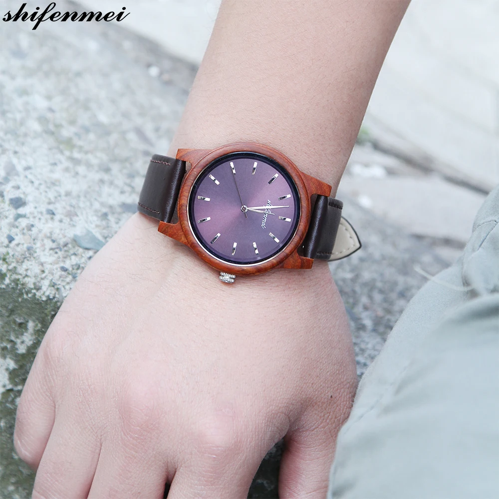 XFCS горячие модные деревянные часы для влюбленных женщин дамы кварцевые наручные