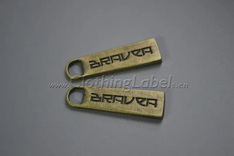 Пользовательский съемник молнии для одежды материал из цинкового сплава цвет