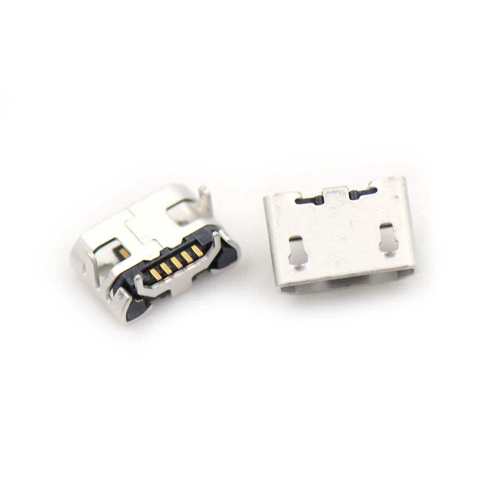 10 шт. 5-контактный разъем Micro USB Type B (гнездо) штепсельное гнездо SMT SMD 4-контактный
