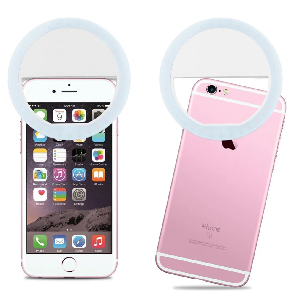 Selfie Led Phone Light Night Darkness Enhancing Photography Ring for Smartphone iPhone X 8 plus 6 Samsung S8 |