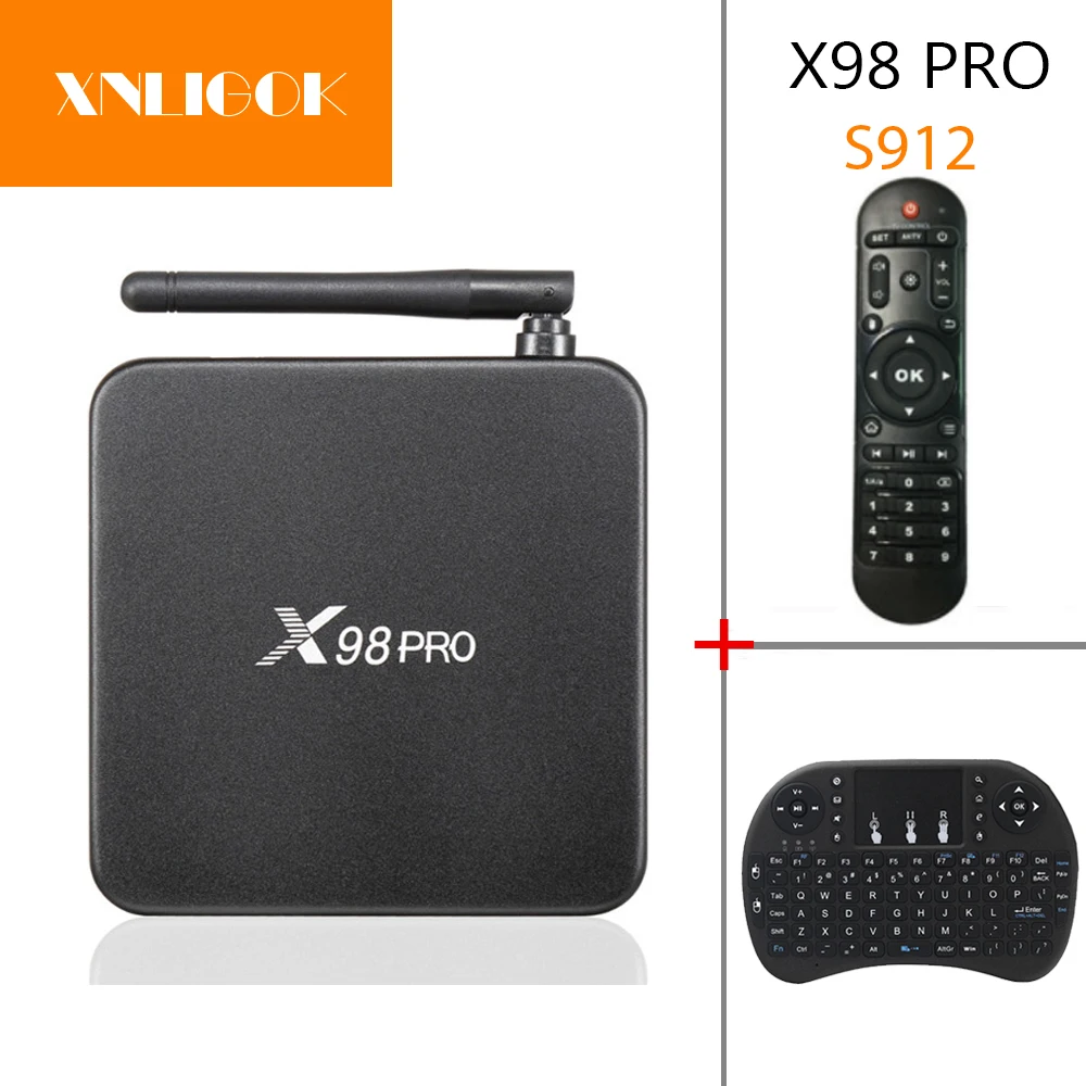 Приставка Смарт ТВ X98 PRO восьмиядерная приставка Amlogic S912 Android 6 2 ГБ/16 ГБ 3G/16 32 4 ГБ/5