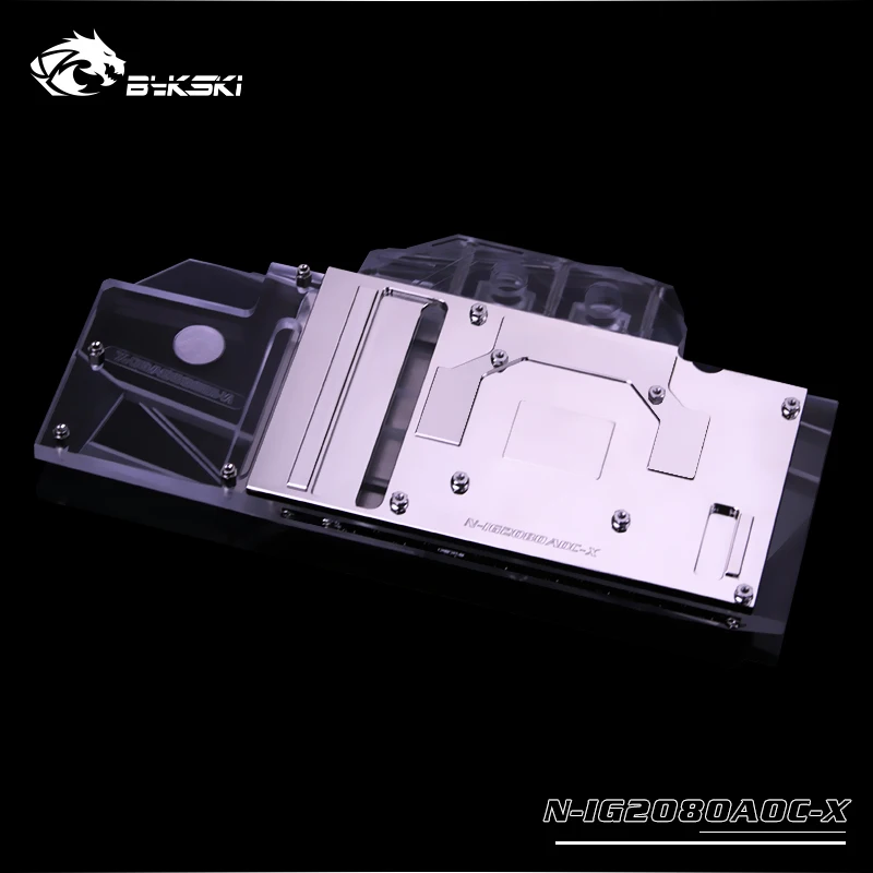 Bykski полное покрытие GPU водного блока для красочных RTX 2060/2070/2080 Advanced. P/N: N-IG2080AOC-X