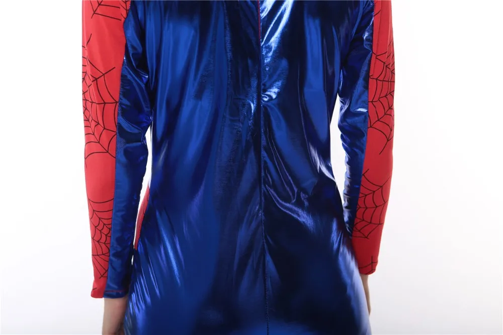Лидер продаж женские костюмы Человека-паука героев для взрослых в красном/синем