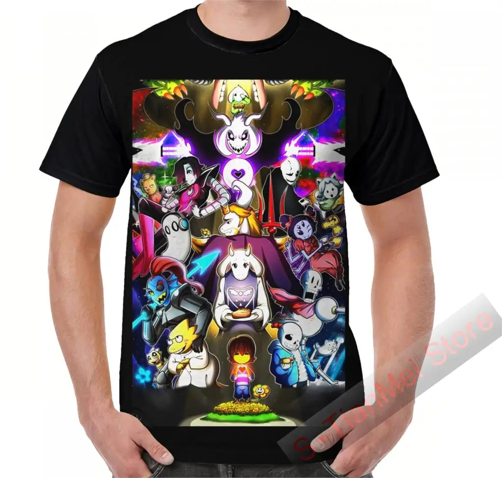 Футболка с графическим принтом Undertale для мужчин и женщин забавная тенниска