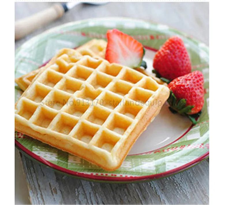 

Square Waffle Maker Non-Stick Single Mould Waffle Iron Aluminum Waffle Baking Bakeware Belgium Waffle Baking Tool