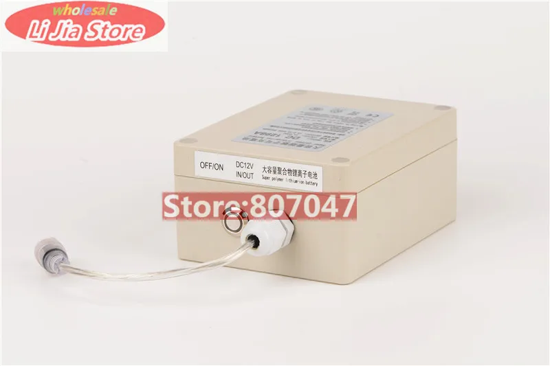 Водонепроницаемый AC/DC 12V 9800 мА/ч Ёмкость Перезаряжаемые Li-Ion Батарея прочный