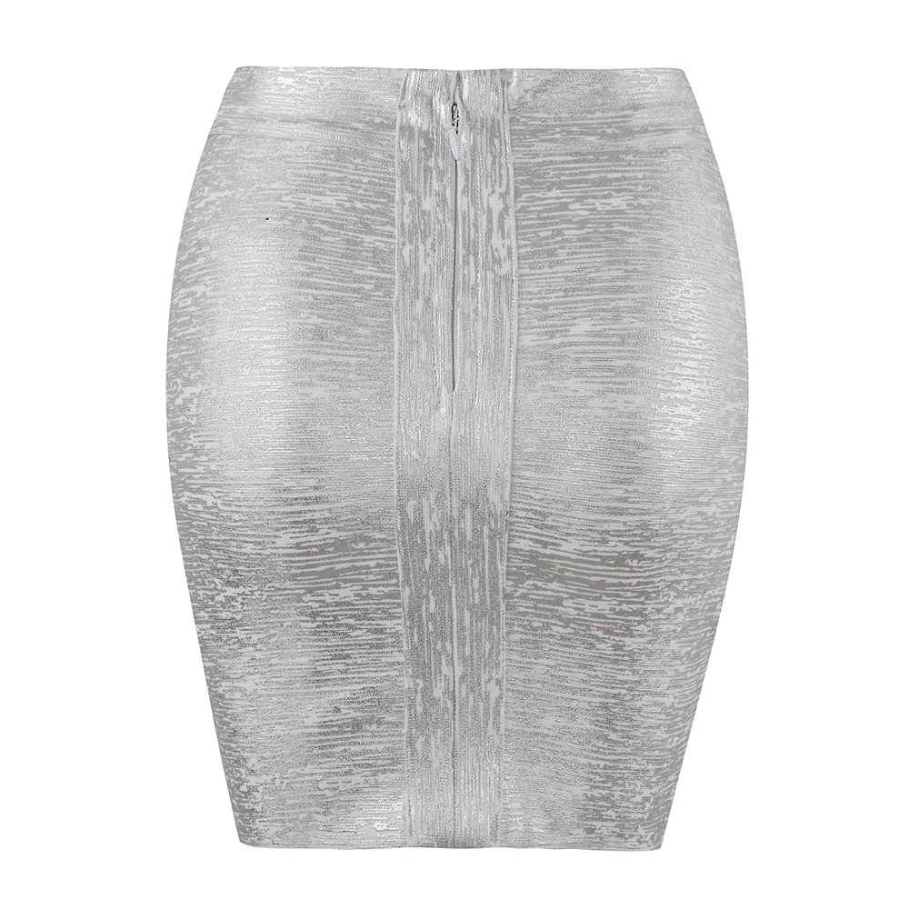DEIVE TEGER Inversed V Sexy Skinny Party Women Bandage Pencil Summer Short Mini Skirt 8007 | Женская одежда