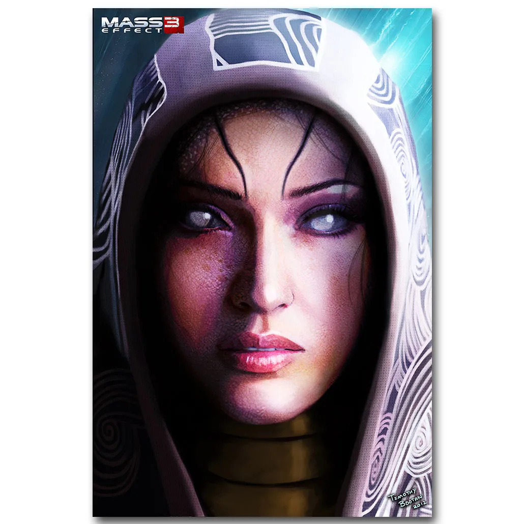 Picture 2 Mass Effect 2 3 4 Горячая Действия Съемки Игры Искусство Шелковый Плакат 12x18 24x36 дюймов Настенные Панно Для Спальни Гостиная Декор 028 - Цвет: Picture 2