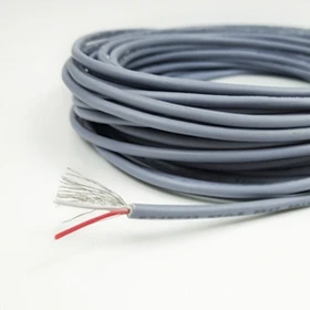 Aipinchun, 2 метра, 2, 3, 4, 5 ядер, экранированный провод UL 2547, 28AWG, 2,1 канальный звуковой сигнал, кабель, экранированный провод для усилителя - Цвет: 2-Cores Grey