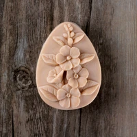 silicone soap mold with flower pattern handmade mould
