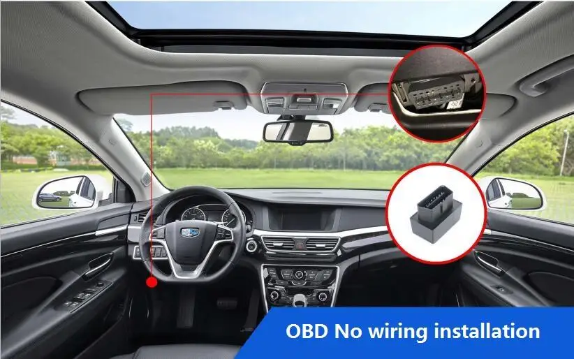 Умный автомобильный GPS трекер OBD 16 контактный Трекер для авто GSM локатор в